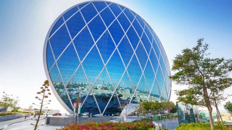 The Iconic Aldar Headquarters Building at Al Raha Beach Abu Dhabi ...